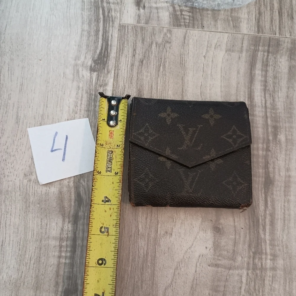 Louis-Vuitton Bifold Wallet Brown Authentic